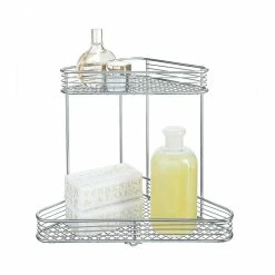 Meilleure vente 🔔 Interdesign Étagère de coin pour salle de bain 🌟 -Accessoires pour la maison Soldes 0081492097501 1