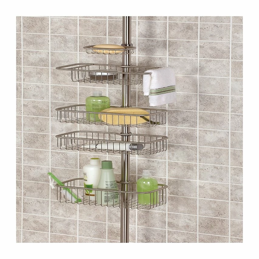 Nouveau ✔️ Interdesign Serviteur de douche 5 paniers ajustables ⌛ 5 Nouveau ✔️ Interdesign Serviteur de douche 5 paniers ajustables ⌛ – Image 3