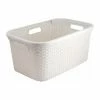 Meilleur prix ❤️ Panier à linge Curver Style Hip Blanc | 45 litres ✨