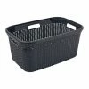 Le moins cher 👏 Panier à linge Curver Style Hip Anthracite | 45 litres 🎁
