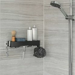Sortie 👏 Compactor Etagère de douche réversible 🛒 -Accessoires pour la maison Soldes 3370910104745 6