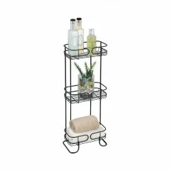Budget 🧨 Interdesign Étagère trois niveaux pour salle de bain ⌛ -Accessoires pour la maison Soldes 3456851139432 1