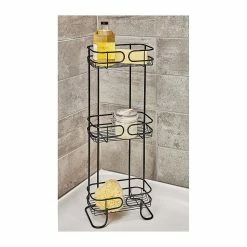 Budget 🧨 Interdesign Étagère trois niveaux pour salle de bain ⌛ -Accessoires pour la maison Soldes 3456851139449 2