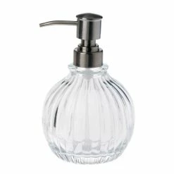 De gros 🎉 Spirella Distributeur de savon Verre QUARTZ Tarnsparent 🥰