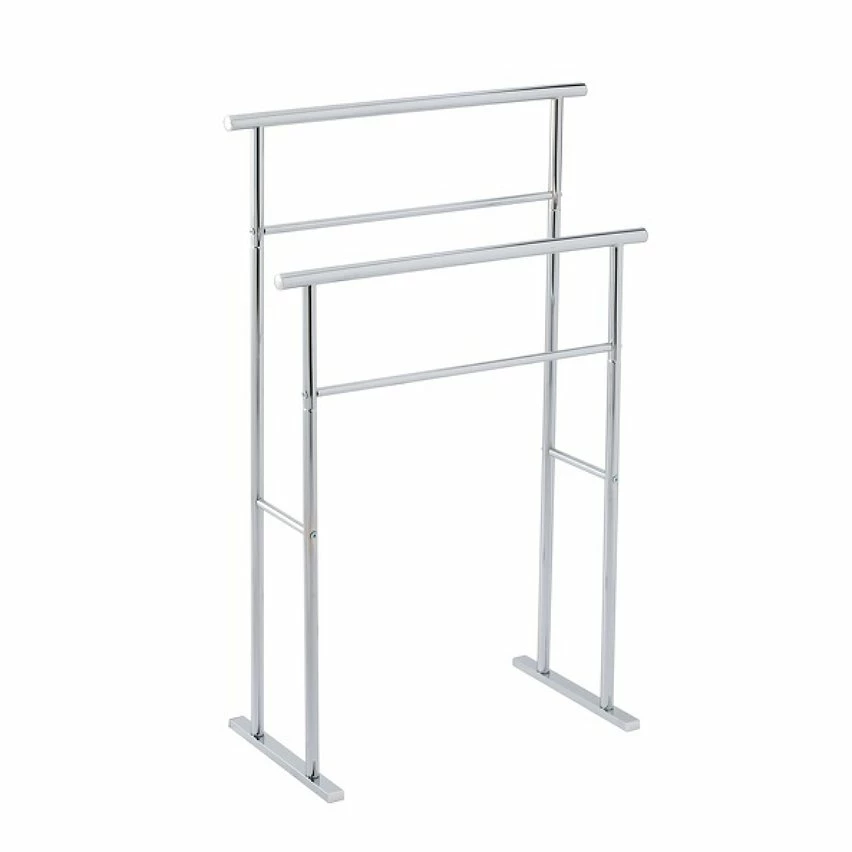 Remise 🛒 Spirella Porte serviettes 2 niveaux Acier BRIDGE Chromé ⭐ 3 Remise 🛒 Spirella Porte serviettes 2 niveaux Acier BRIDGE Chromé ⭐