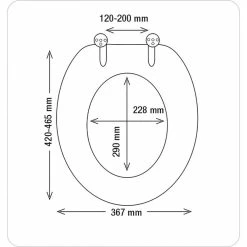 Offres 🔔 Spirella Abattant WC MDF Motif BALI - Charnières Zinc ⭐ -Accessoires pour la maison Soldes 3478680075262 3