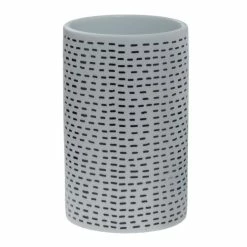 Le moins cher ❤️ Spirella Gobelet Porcelaine INES Noir & Blanc 🎉