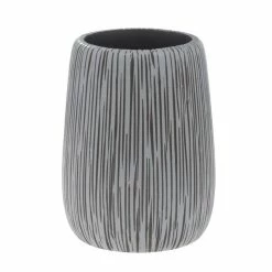 De gros 🌟 Spirella Gobelet Polyrésine HOLLIS Gris & Blanc ✨