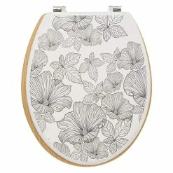 Acheter 🛒 Five Simply smart Abattant WC bois zinc Blackflora 🧨 -Accessoires pour la maison Soldes 3482731434779 3