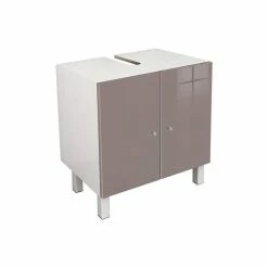 Grosses soldes 🔔 Alo CORAIL Meuble sous-lavabo L 60 cm - Taupe brillant 🎉