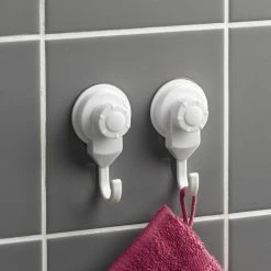 Top 10 🎁 Paris prix Lot de 2 Crochets "Ventouse" 8cm Blanc ❤️