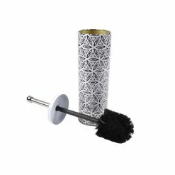 Meilleure affaire 🔔 Paris prix Brosse WC Imprimée "Graphic Jungle" 37cm Noir 🌟