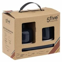 Les meilleures critiques de ⭐ Five Simply smart Lot de 3 Accessoires Salle de Bain "Solar" 21cm Pétrole 🥰 -Accessoires pour la maison Soldes 3560231550837 5