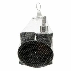 Sortie ⌛ Five Simply smart Lot de 3 Accessoires de Salle de Bain "Stripe" 18cm Noir 👏