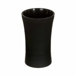 Sortie ⌛ Five Simply smart Lot de 3 Accessoires de Salle de Bain "Stripe" 18cm Noir 👏 -Accessoires pour la maison Soldes 3560237549842 4