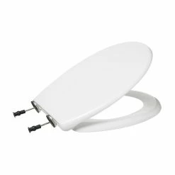 Meilleur prix ❤️ Five Simply smart Abattant WC Blanc en Thermodur et Inox 😉 -Accessoires pour la maison Soldes 3560237549965 3