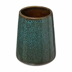 Vente flash 😍 Five Simply smart Gobelet et porte brosse à dents en émail réactif Green 👍