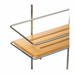 Remise ❤️ Five Simply smart Support de Douche 2 Niveaux en Métal et bambou ❤️ -Accessoires pour la maison Soldes 3560237555393 3