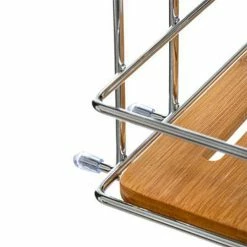 Grosses soldes 👏 Five Simply smart Étagère 2 Niveaux Ventouse "Venterra" 36cm Naturel 😉 -Accessoires pour la maison Soldes 3560237555423 4