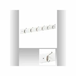 Tout neuf 🛒 Alo Patere en bois - 6 Tetes - Blanc 😍