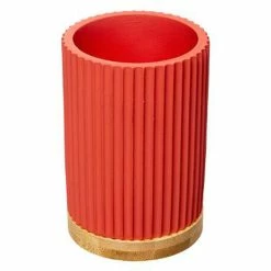 Meilleure vente 🔥 Five Simply smart Gobelet et Porte brosse à dents en résine Noir charbon 🧨 -Accessoires pour la maison Soldes 3560237580159 1