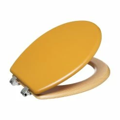 Nouveau 👏 Five Simply smart Abattant WC en Bois Bleu pétrole et Naturel 🤩 -Accessoires pour la maison Soldes 3560237584140 1