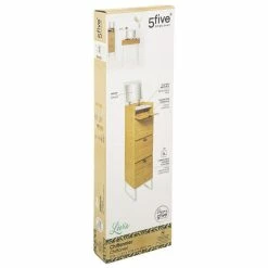 Grosses soldes 🔔 Chiffonnier en bambou avec miroir Levia 5five turel 🎁 -Accessoires pour la maison Soldes 3560237590257 4