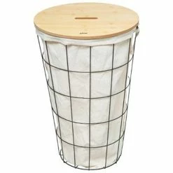 Meilleure affaire ⭐ Five Simply smart Panier à Linge Déco "Modern" 42L Charbon 🔥