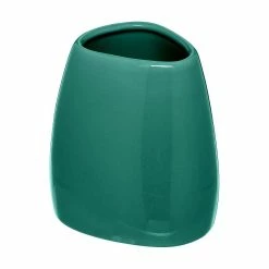 De gros 🛒 Five Simply smart Gobelet et porte brosse à dents en céramique Vert émeraude 🌟 -Accessoires pour la maison Soldes 3560238372807 2
