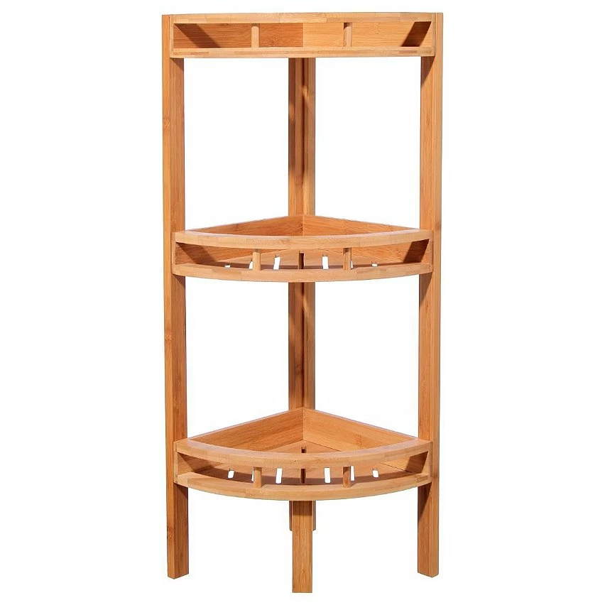 Remise 😉 Five Simply smart Étagère d'angle 3 niveaux bambou 😀 6 Remise 😉 Five Simply smart Étagère d'angle 3 niveaux bambou 😀 – Image 4