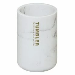 Le moins cher 🎉 Five Simply smart Gobelet Brosse à Dent en Bambou "Léa" 11cm Blanc 🧨