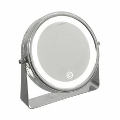 Grosses soldes ⌛ Five Simply smart Miroir lumineux grossissant et pivotant à 360° sur pied en métal 🎁 -Accessoires pour la maison Soldes 3560238673577 3