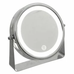 Grosses soldes ⌛ Five Simply smart Miroir lumineux grossissant et pivotant à 360° sur pied en métal 🎁 -Accessoires pour la maison Soldes 3560238673577 4