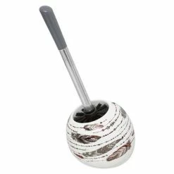 Meilleur prix 🔔 Five Simply smart Brosse WC en Céramique "Bohoa" 36cm Blanc ⌛