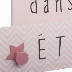 Nouveau 👏 Atmosphera Patère Enfant La Tête dans les étoiles 5 crochets en Bois L 48 x H 34 cm 👍 -Accessoires pour la maison Soldes 3560238696347 2