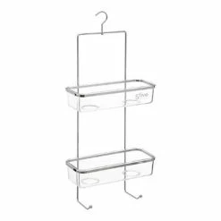 Promo ❤️ Five Simply smart Support de Douche 2 Bacs de rangement amovibles 😀