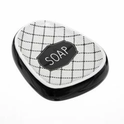 Meilleure vente 😍 Five Simply smart Porte Savon en Céramique "Cadence" 12cm Noir 😍