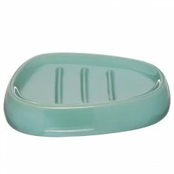 Sortie 🤩 Five Simply smart Porte savon en céramique Vert émeraude 👍 -Accessoires pour la maison Soldes 3560239280293 1