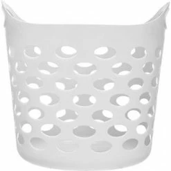 Coupon ✨ Clean House Panier à Linge "Lou" 28L Gris 🤩 -Accessoires pour la maison Soldes 3560239308300 2