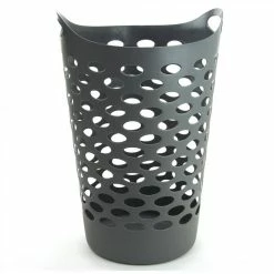 Budget 🎉 Clean House Corbeille à Linge 60L Gris 🤩 -Accessoires pour la maison Soldes 3560239369646 1