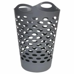 Budget 🎉 Clean House Corbeille à Linge 60L Gris 🤩 -Accessoires pour la maison Soldes 3560239369646 2
