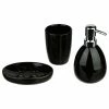 Nouveau 🎉 Five Simply smart Set de 3 Accessoires Salle de Bain Noir ✔️ -Accessoires pour la maison Soldes 3560239419747 1