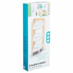 Remise 🎁 Five Simply smart Étagère d''Angle en Bambou Blanc 💯 -Accessoires pour la maison Soldes 3560239437338 4