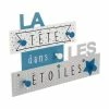Nouveau 👏 Atmosphera Patère Enfant La Tête dans les étoiles 5 crochets en Bois L 48 x H 34 cm 👍 -Accessoires pour la maison Soldes 3560239516378 1