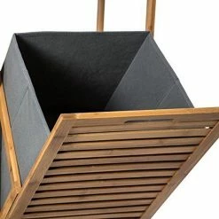 Meilleur prix 👏 5Five Colonne salle bain Varia naturel panier linge bambou - Bambou 😀 -Accessoires pour la maison Soldes 3560239680468 3