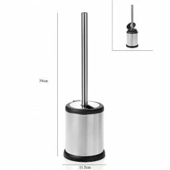 Coupon 👍 Five Simply smart Brosse WC à Clapet "Stan" 39cm Gris 🎁 -Accessoires pour la maison Soldes 3560239681908 3