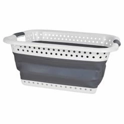 Sortie ⌛ Paris prix Panier à Linge "Rétractable" 37L Anthracite 🥰