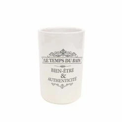 Grosses soldes 😍 Paris prix Gobelet Salle de Bain "Vintage" 11cm Blanc 🤩