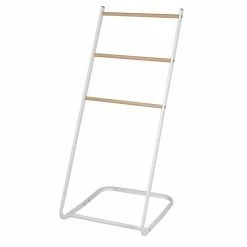 Meilleur prix 🎁 Paris prix Porte Serviette Design "Modern Loft" 93cm Blanc ⌛