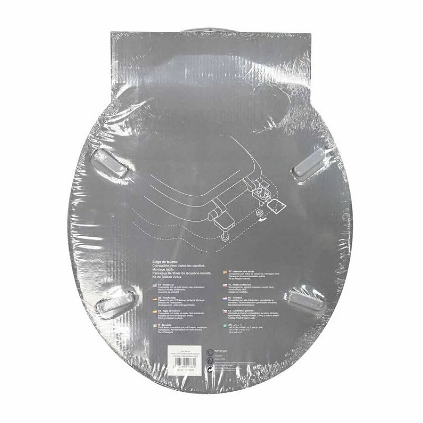 Budget ⌛ Paris prix Abattant WC Imprimé "Urban Loft" 47cm Gris ❤️ 5 Budget ⌛ Paris prix Abattant WC Imprimé "Urban Loft" 47cm Gris ❤️ – Image 3